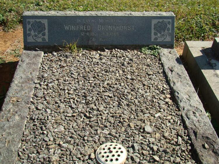 BRONKHORST Winifred 1901-1966