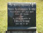 STONE Nigel Alexander -1954 & Thelia -1987