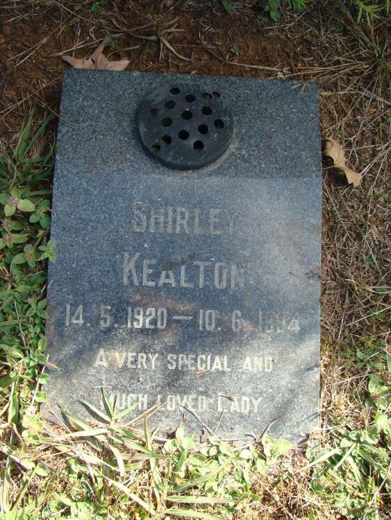 KEALTON Shirley 1920-1994