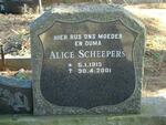SCHEEPERS Alice 1913-2001