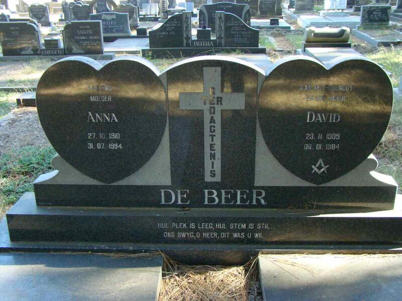 BEER David, de 1909-1984 & Anna 1910-1994