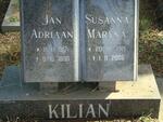 KILIAN Jan Adriaan 1917-1990 & Susanna Maryna 1921-2006