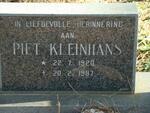KLEINHANS Piet 1920-1987