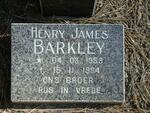 BARKLEY Henry James 1953-1994