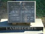 LAMBRECHTS A.N. 1923-1997 & D.M.G.C. 1929-1988