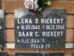 RIEKERT Daan C. 1944- & Lena S. 1943-2004