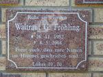 FRÖHLING Waltraut G. 1952-2008