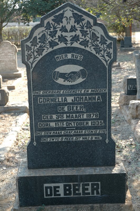 BEER Cornelia Johanna, de 1878-1935