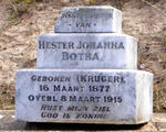 BOTHA Hester Johanna nee KRUGER 1877-1915