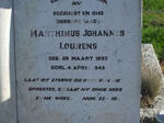 LOURENS Marthinus Johannes 1895-1949