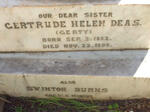 DEAS Gertrude Helen 1882-1898 :: DEAS Swinton Burns 