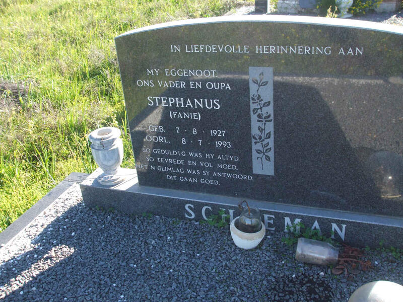 SCHOEMAN Stephanus 1927-1993