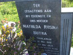 BOTHA Mathilda Rosina nee TERBLANCHE 1901-1960