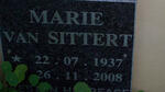 SITTERT Marie, van 1937-2008