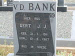 BANK Gert J.J., v.d. 1911-1987