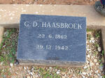 HAASBROEK G.D. 1862-1942