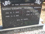 EEDEN Martha Elizabeth, van 1905-1987 :: EEDEN Hendrina Hermina, van 1892-1977