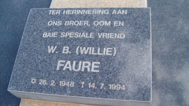 FAURE W.B. 1948-1994