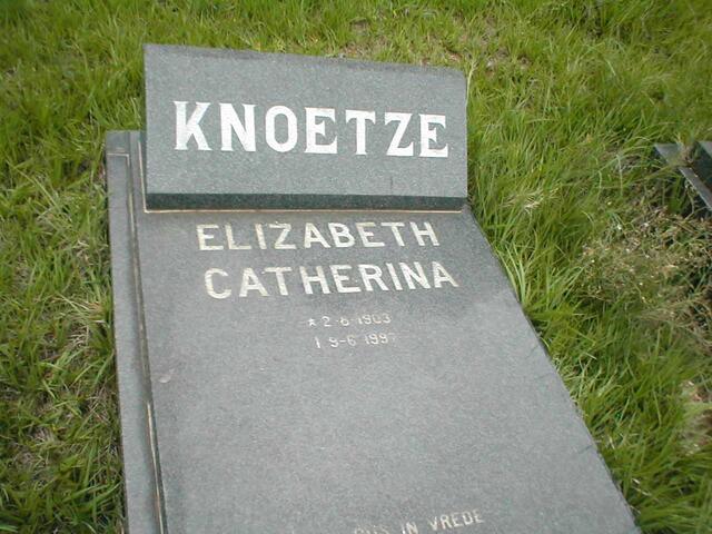 KNOETZE Elizabeth Catherine 1903-1997