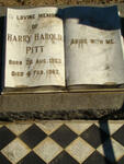 PITT Harry Harold 1903-1962