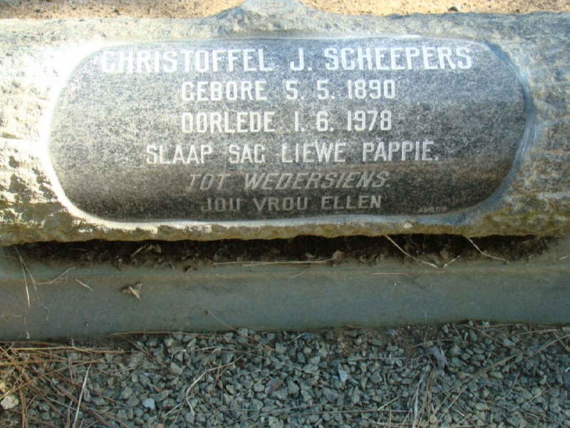 SCHEEPERS Christoffel J. 1890-1978
