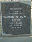 STIEGER Wouter de Wet de Waal 1880-1972