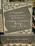 McPEAK Hendrina Catharina 1892-1971