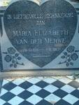 MERWE Maria Elizabeth, van der 1914-1967