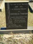 THOMSON Archibald 1889-1974