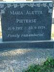PIETERSE Maria Aletta 1917-1978