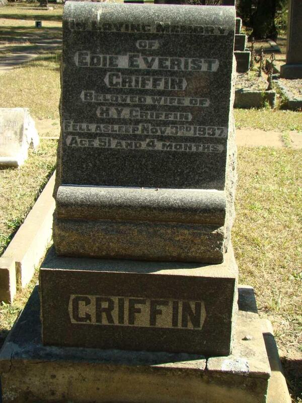 GRIFFIN Edie Everist -1937