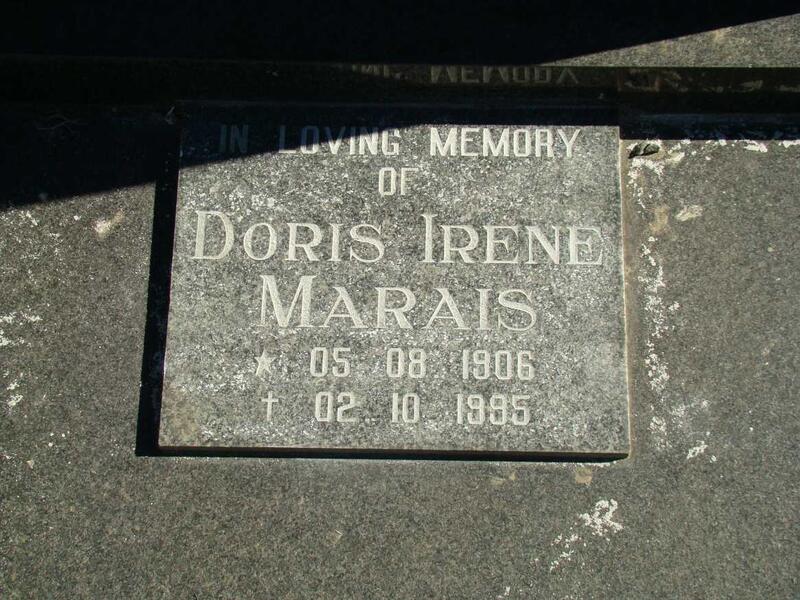 MARAIS Doris Irene 1906-1995