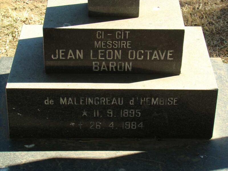 BARON Jean Leon Octave 1895-1984