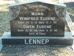 LENNEP Owen Eugene 1908-1985 & Mona Winifred Eugene 1913-1985
