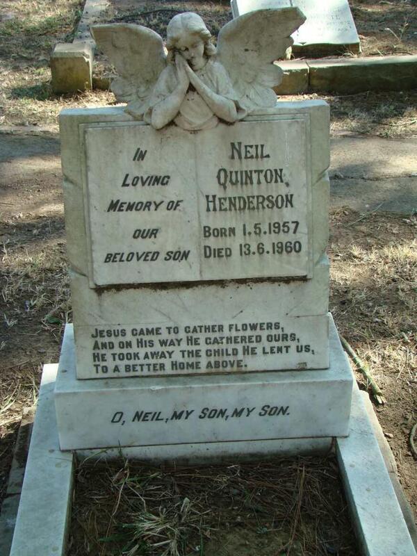 HENDERSON Neil Quinton 1957-1960