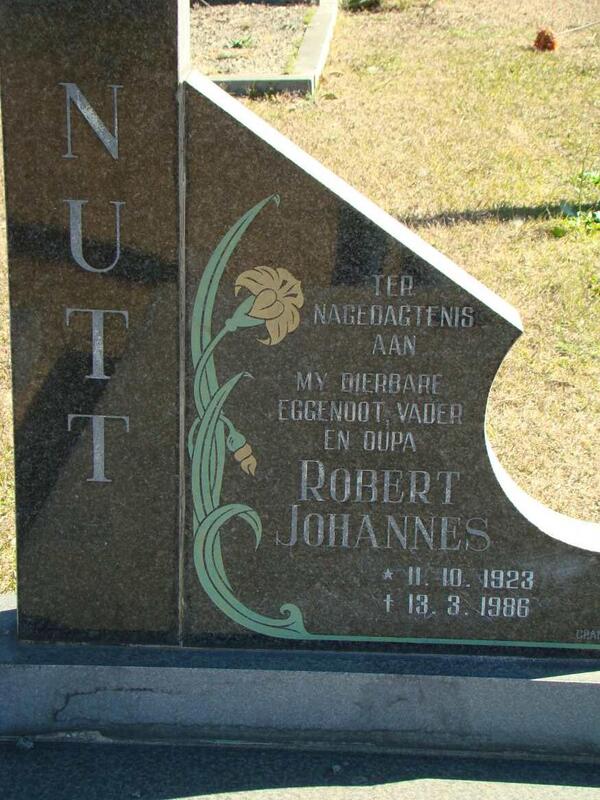 NUTT Robert Johannes 1923-1986