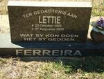 FERREIRA Lettie 1928-2005