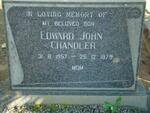 CHANDLER Edward John 1957-1979