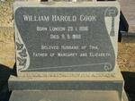 COOK William Harold 1886-1968