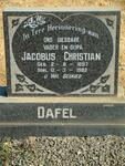DAVEL Jacobus Christian 1897-1982