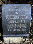 WHITFIELD John George 1870-1948