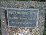 BOTES Wiets Martinus 1924-1934