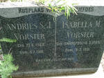 VORSTER Andries S.J. 1866-1951 & Isabella M. SWANEPOEL 1869-1951