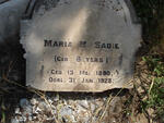 SADIE Maria M. nee BEYERS 1890-1928