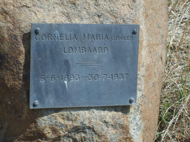 LOMBAARD Cornelia Maria nee JONKER 1893-1937