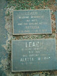 LEACH Patricia 1946-1973 :: LEACH Aletta Maria 1920-1977
