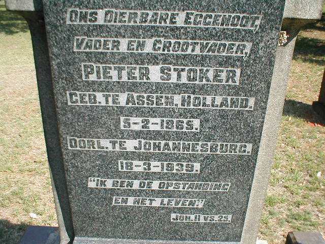 STOKER Pieter 1865-1939