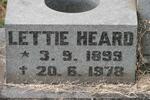 HEARD John L.C. 1901-1968 & Lettie 1899-1978