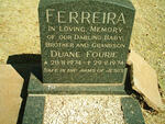 FERREIRA Duane Fourie 1974-1974