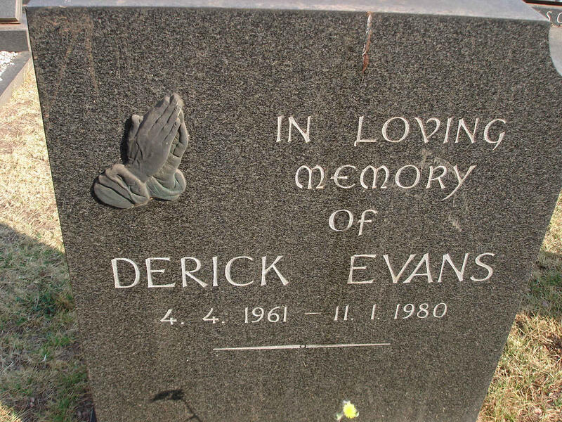 EVANS Derick 1961-1980